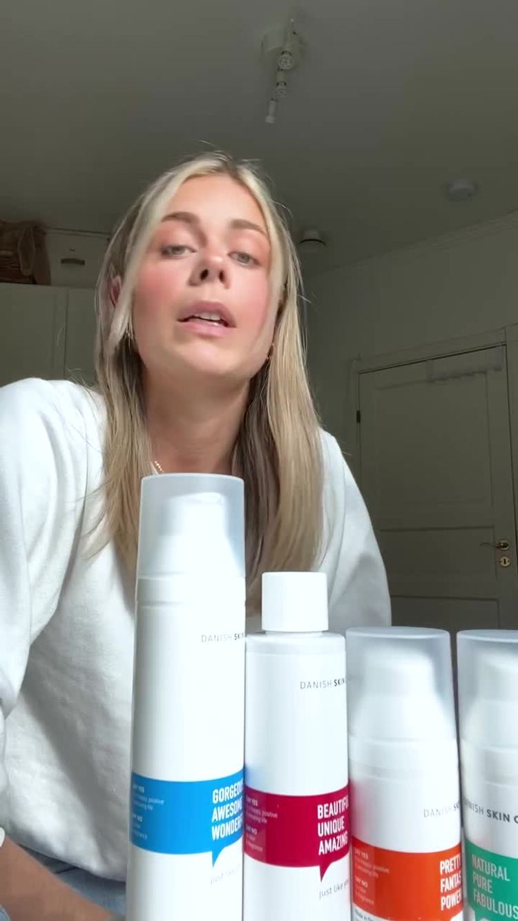 Cosmetics Video of Emelie for Danish Skin Care