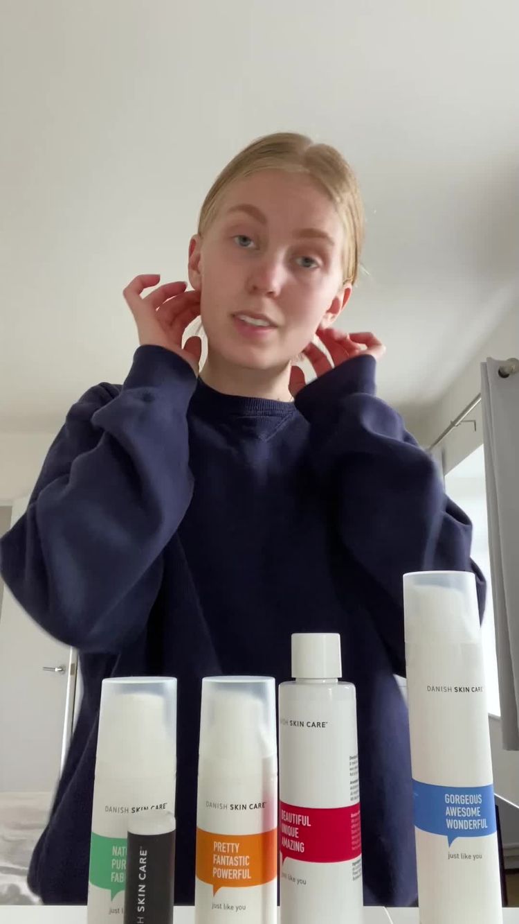 Cosmetics Video of Freja for Danish Skin Care
