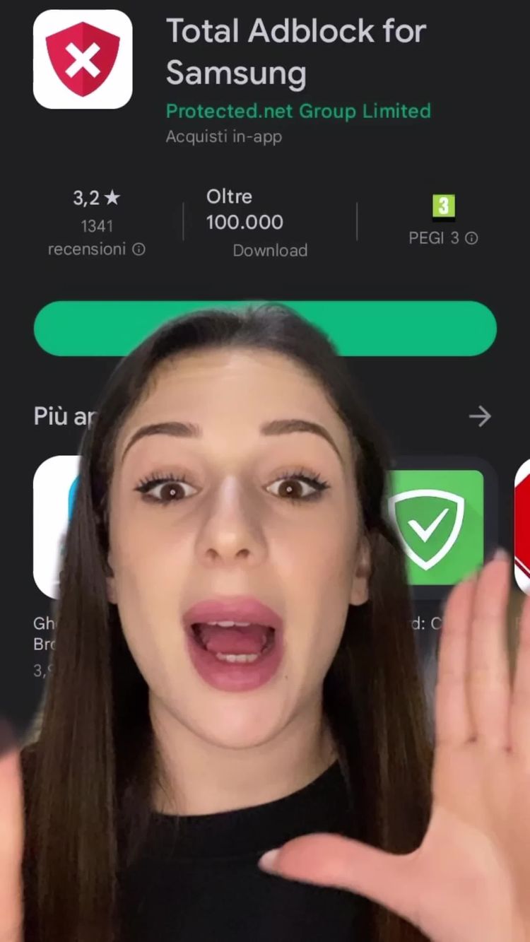 Applications et Services Numériques Vidéo de Francesca pour Total Adblock