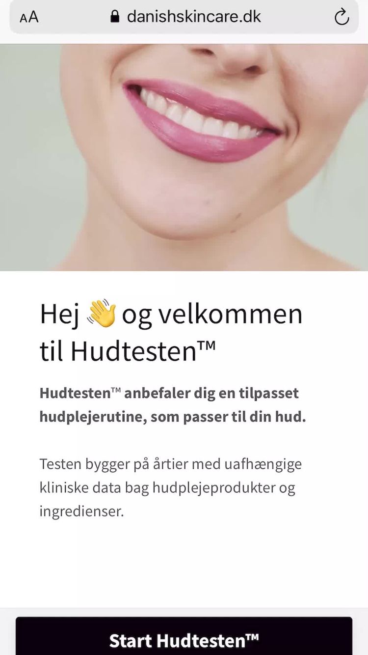 Kosmetik Video af Amalie for Danish Skin Care